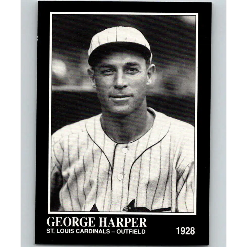1991 Conlon Collection #246 George Harper EX Excellent St. Louis Cardinals Baseball Card - Baseball Card Single