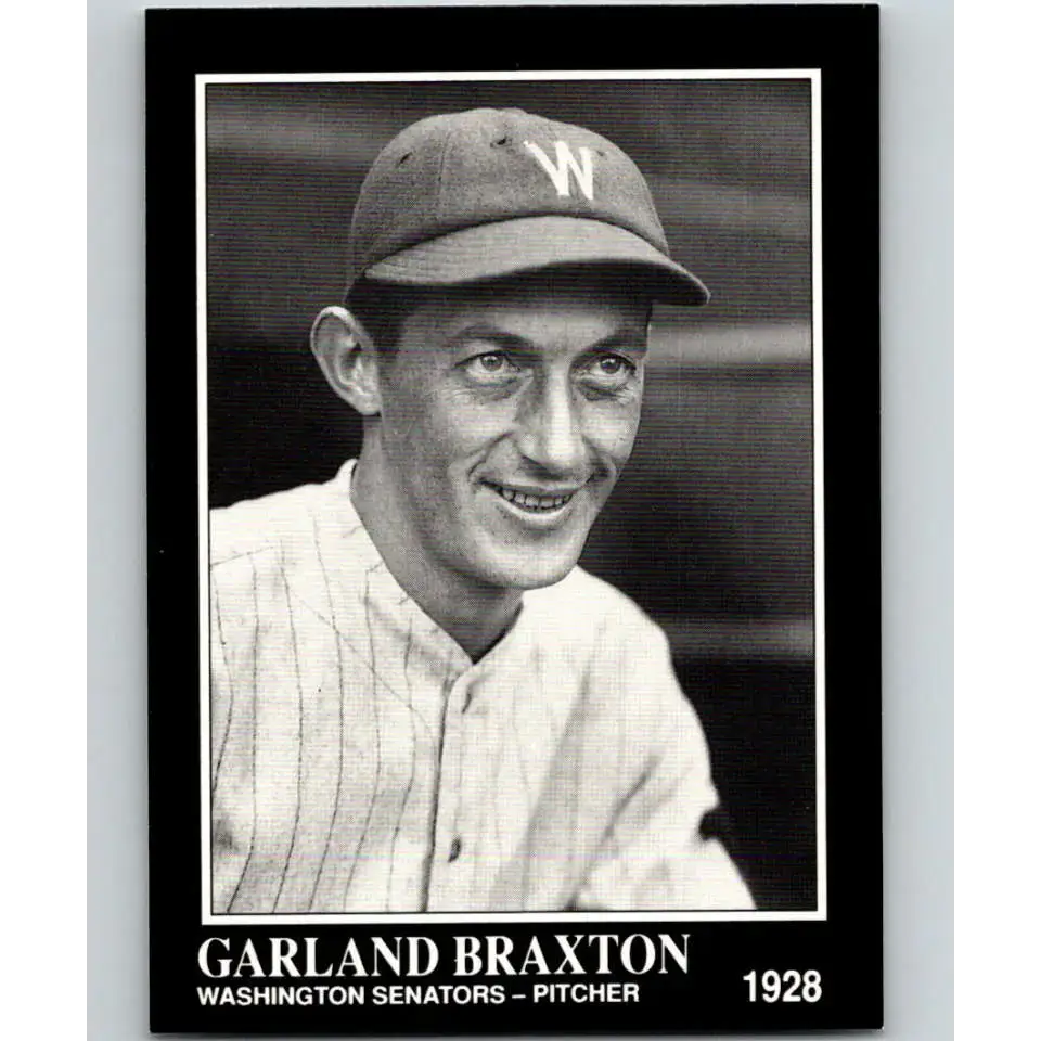 1991 Conlon Collection #248 Garland Braxton EX Excellent Washington Senators Baseball Card - Baseball Card Single
