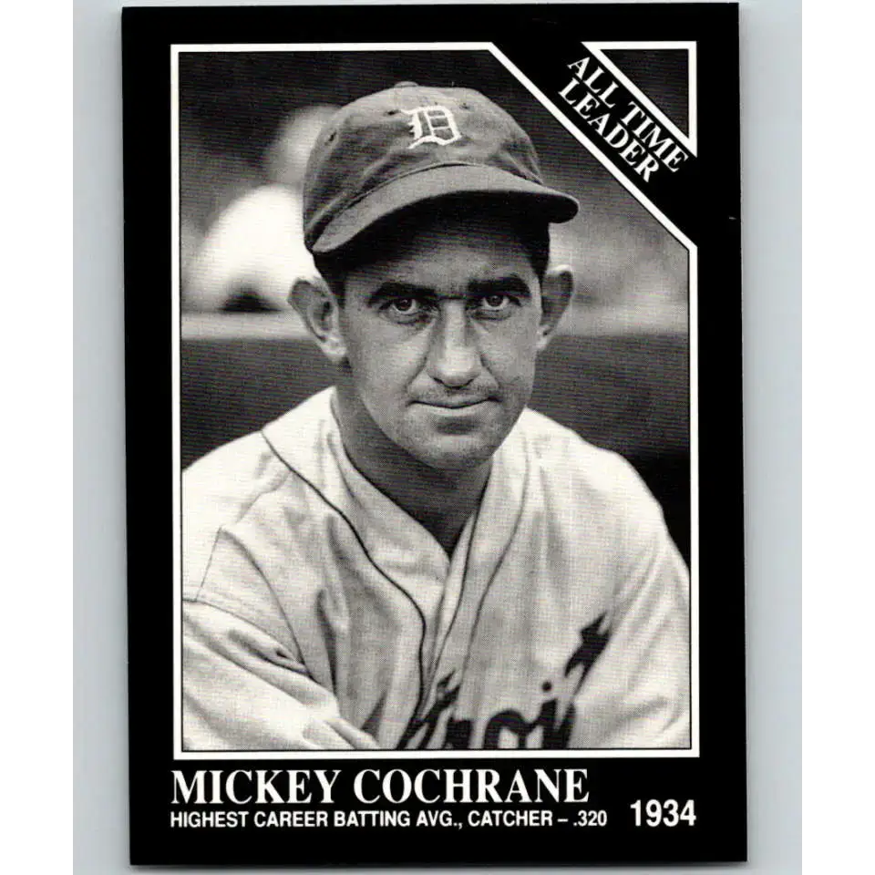 1991 Conlon Collection #266 Mickey Cochrane EX Excellent Detroit Tigers Baseball Card - Baseball Card Single
