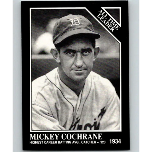 1991 Conlon Collection #266 Mickey Cochrane EX Excellent Detroit Tigers Baseball Card - Baseball Card Single