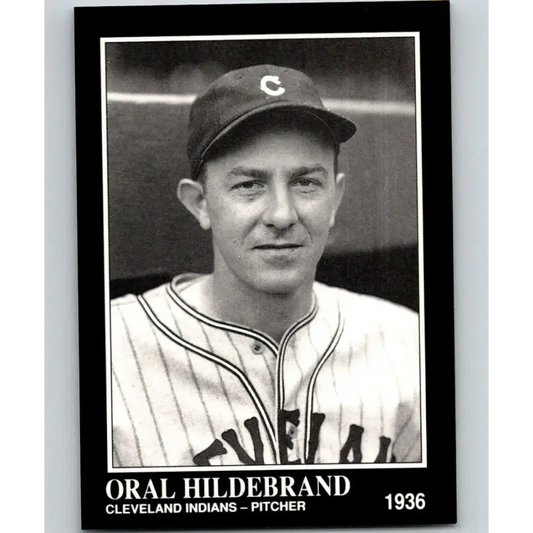 1991 Conlon Collection #278 Oral Hildebrand EX Excellent Cleveland Indians Baseball Card - Baseball Card Single