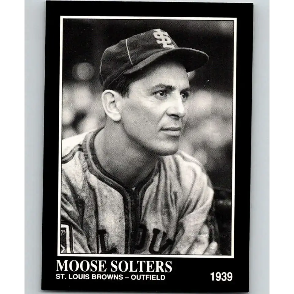 1991 Conlon Collection #285 Moose Solters EX Excellent St. Louis Browns Baseball Card - Baseball Card Single