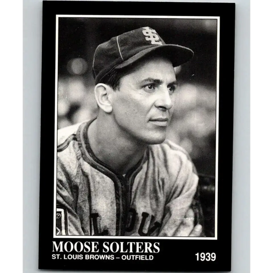 1991 Conlon Collection #285 Moose Solters EX Excellent St. Louis Browns Baseball Card - Baseball Card Single