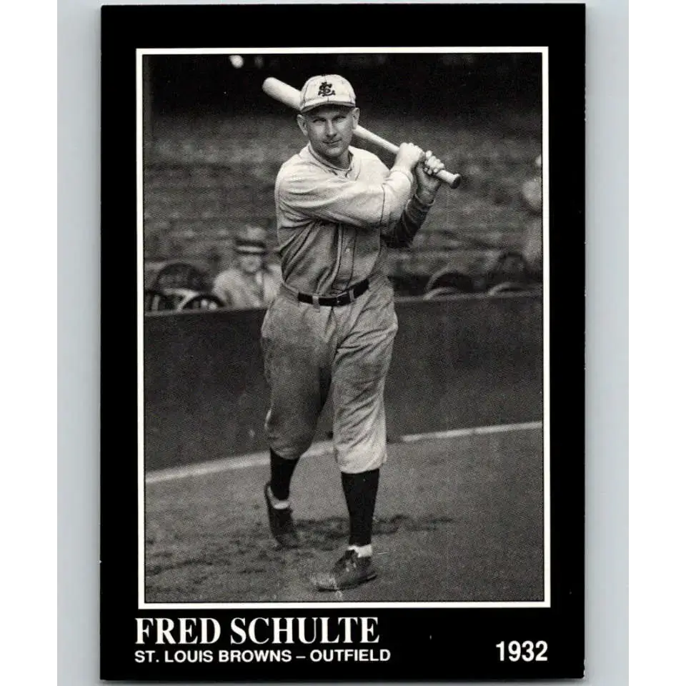 1991 Conlon Collection #286 Fred Schulte EX Excellent St. Louis Browns Baseball Card - Baseball Card Single