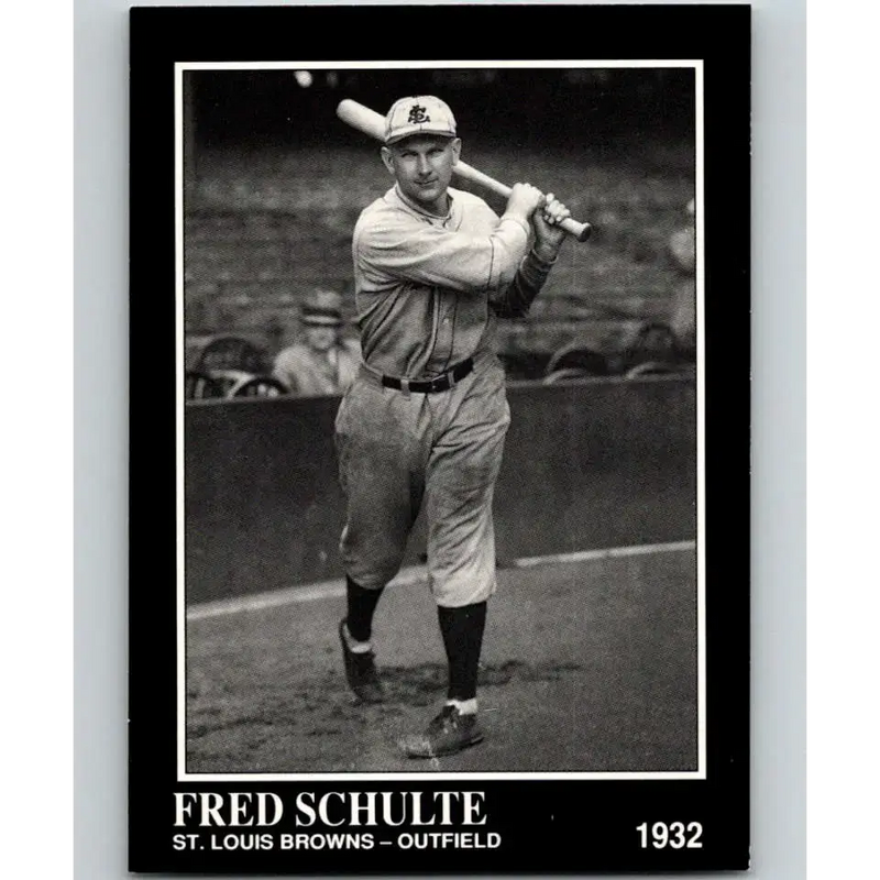 1991 Conlon Collection #286 Fred Schulte EX Excellent St. Louis Browns Baseball Card - Baseball Card Single