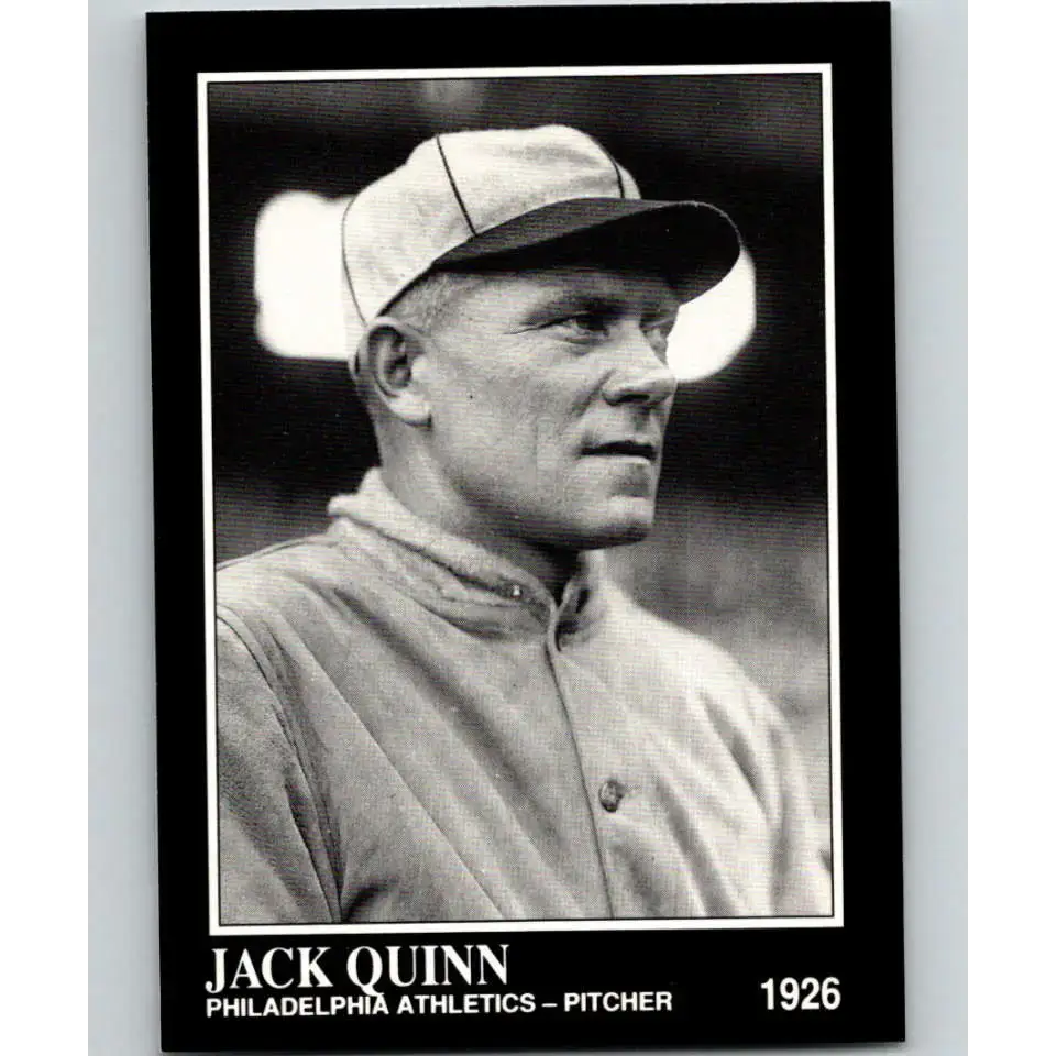 1991 Conlon Collection #287 Jack Quinn EX Excellent Philadelphia Athletics Baseball Card - Baseball Card Single