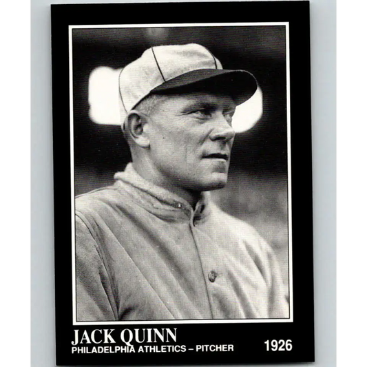1991 Conlon Collection #287 Jack Quinn EX Excellent Philadelphia Athletics Baseball Card - Baseball Card Single