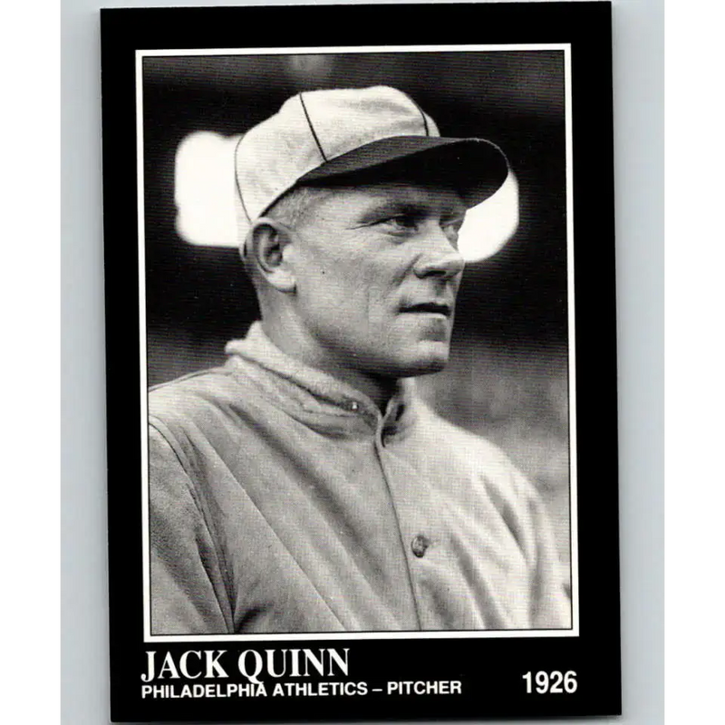 1991 Conlon Collection #287 Jack Quinn EX Excellent Philadelphia Athletics Baseball Card - Baseball Card Single
