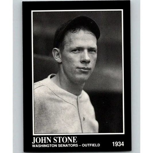 1991 Conlon Collection #289 John Stone EX Excellent Washington Senators Baseball Card - Baseball Card Single