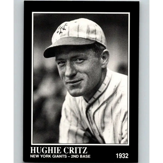 1991 Conlon Collection #290 Hughie Critz EX Excellent New York Giants Baseball Card - Baseball Card Single