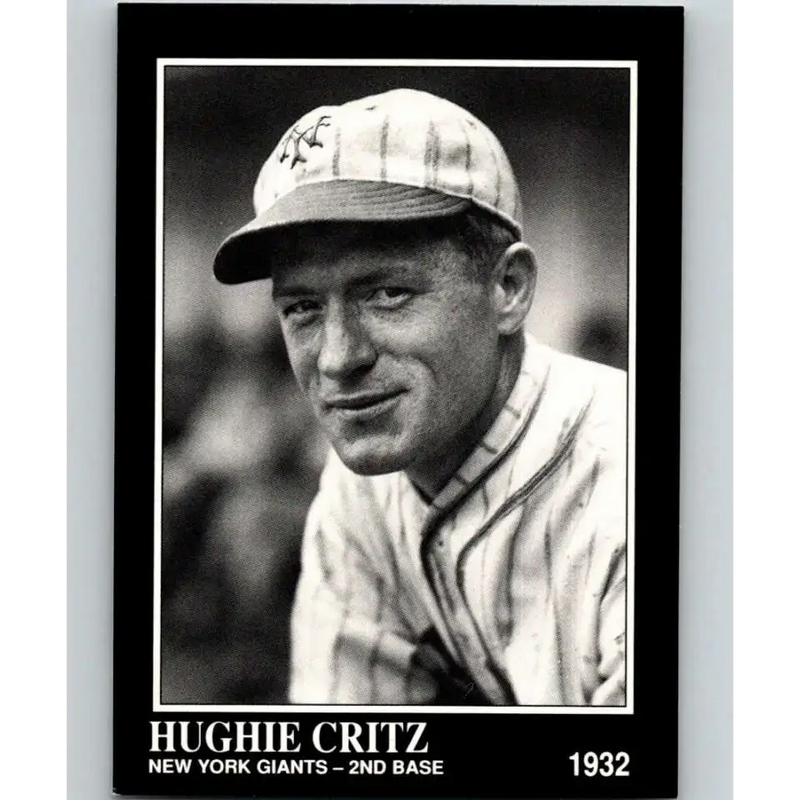 1991 Conlon Collection #290 Hughie Critz EX Excellent New York Giants Baseball Card - Baseball Card Single