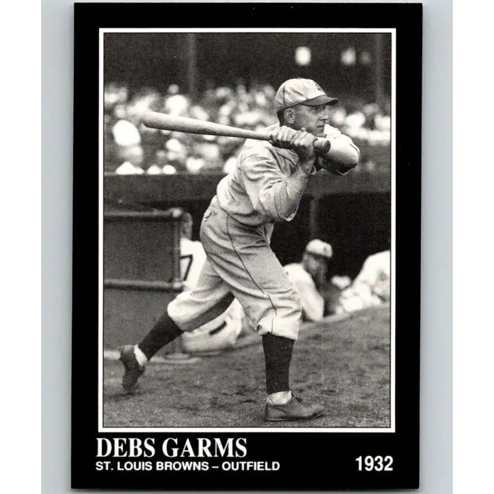 1991 Conlon Collection #296 Debs Garms EX Excellent St. Louis Browns Baseball Card - Baseball Card Single