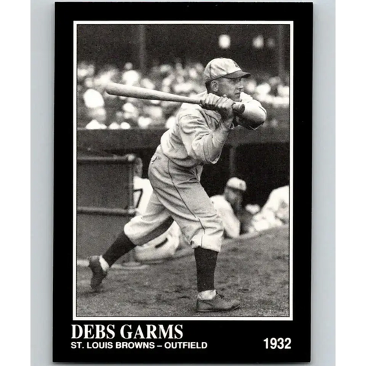 1991 Conlon Collection #296 Debs Garms EX Excellent St. Louis Browns Baseball Card - Baseball Card Single