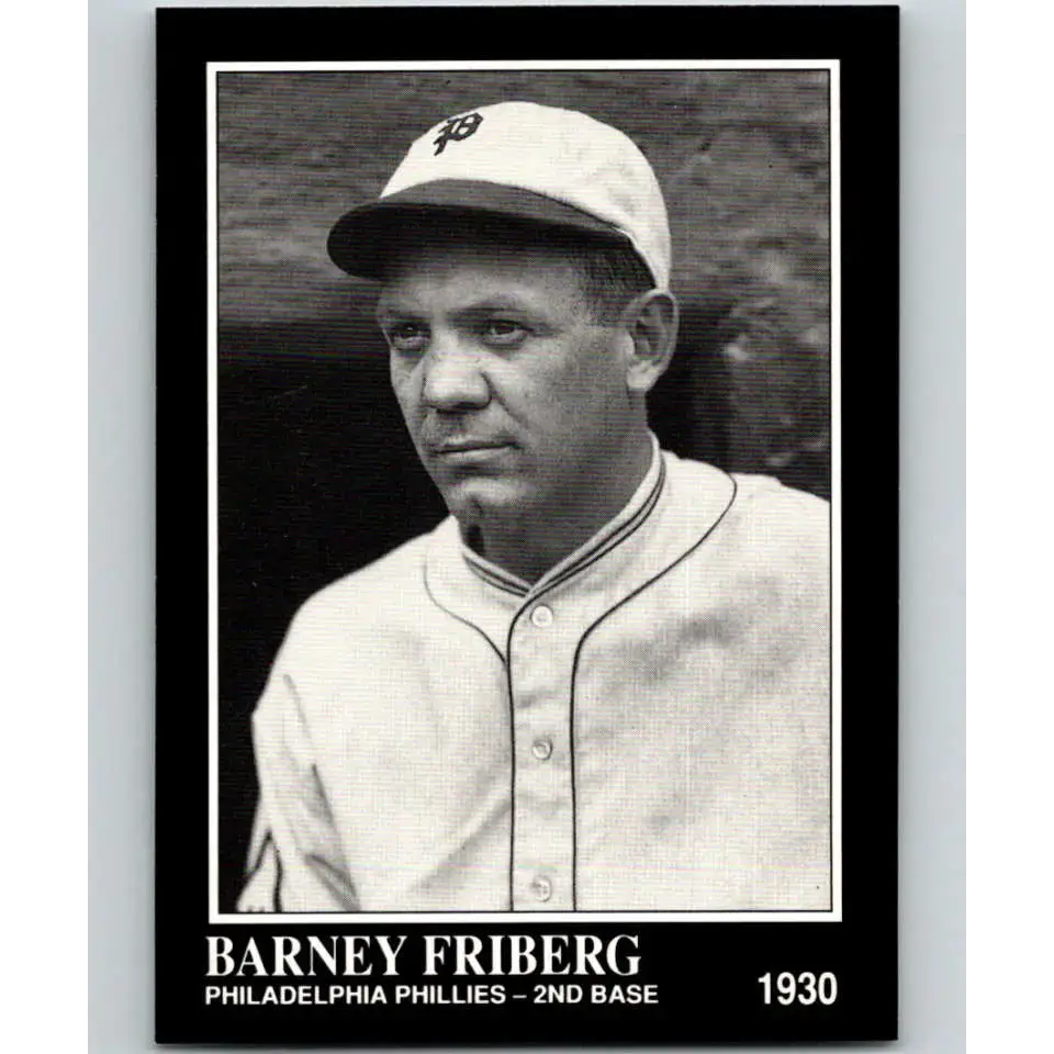1991 Conlon Collection #297 Barney Friberg EX Excellent Philadelphia Phillies Baseball Card - Baseball Card Single