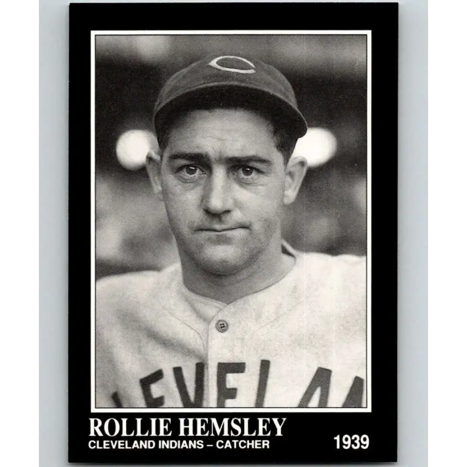 1991 Conlon Collection #299 Rollie Hemsley EX Excellent Cleveland Indians Baseball Card - Baseball Card Single