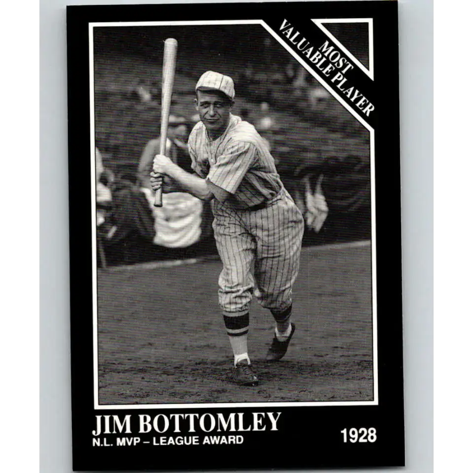 1991 Conlon Collection #302 Jim Bottomley EX Excellent St. Louis Cardinals Baseball Card - Baseball Card Single