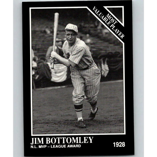 1991 Conlon Collection #302 Jim Bottomley EX Excellent St. Louis Cardinals Baseball Card - Baseball Card Single
