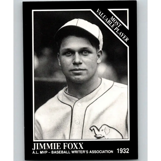 1991 Conlon Collection #303 Jimmie Foxx EX Excellent Philadelphia Athletics Baseball Card - Baseball Card Single