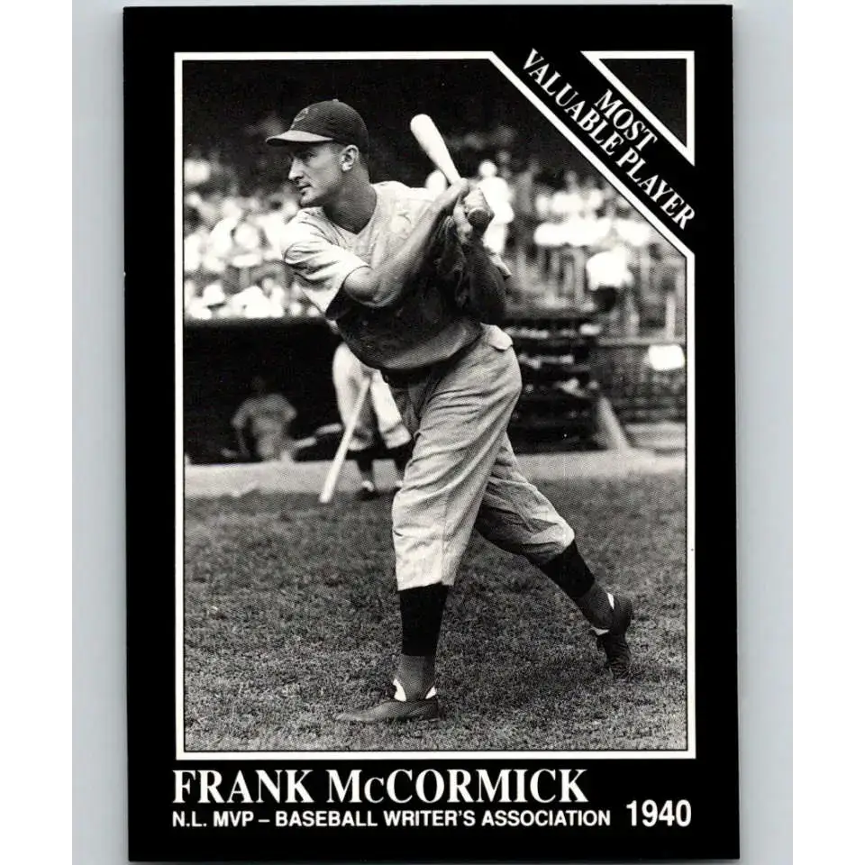 1991 Conlon Collection #306 Frank McCormick EX Excellent Cincinnati Reds Baseball Card - Baseball Card Single