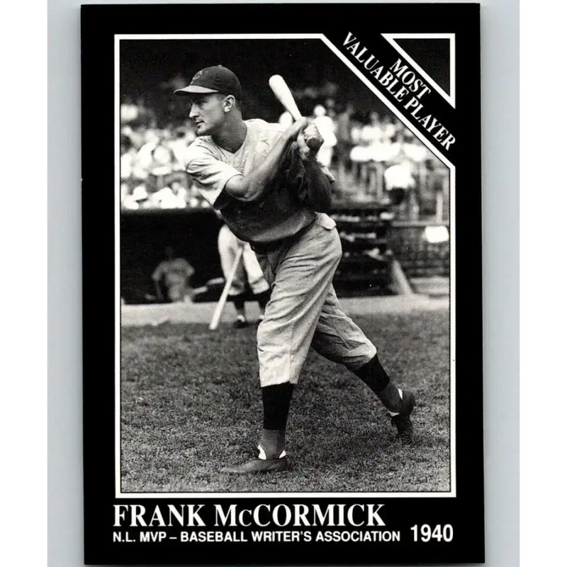 1991 Conlon Collection #306 Frank McCormick EX Excellent Cincinnati Reds Baseball Card - Baseball Card Single