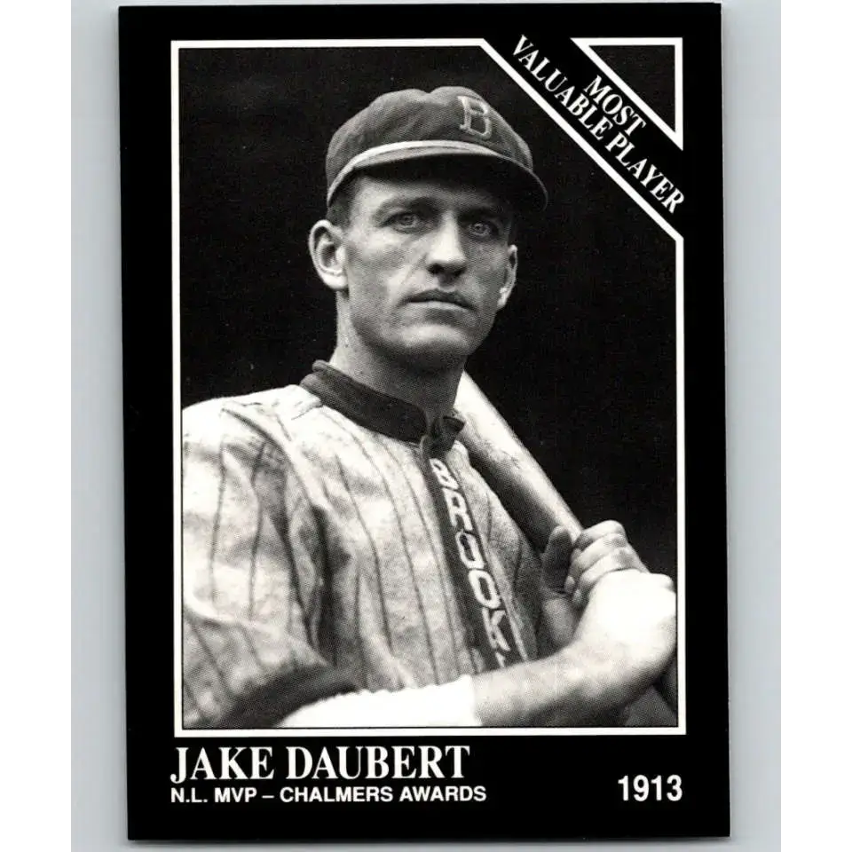 1991 Conlon Collection #307 Jake Daubert EX Excellent Brooklyn Dodgers Baseball Card - Baseball Card Single