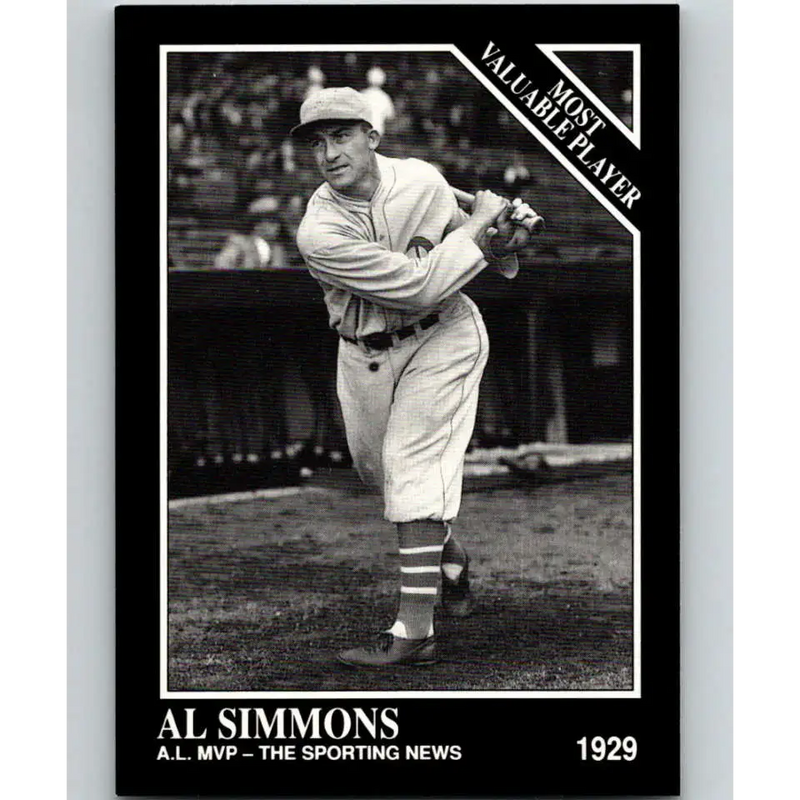 1991 Conlon Collection #311 Al Simmons EX Excellent Philadelphia Athletics Baseball Card - Baseball Card Single