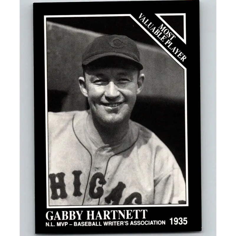 1991 Conlon Collection #313 Gabby Hartnett EX Excellent Chicago Cubs Baseball Card - Baseball Card Single