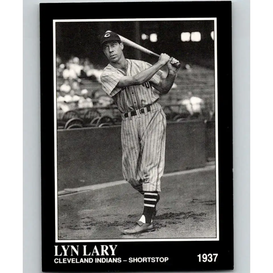 1991 Conlon Collection #318 Lyn Lary EX Excellent Cleveland Indians Baseball Card - Baseball Card Single