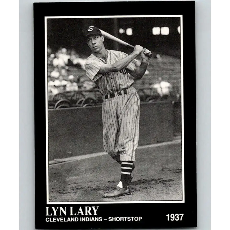 1991 Conlon Collection #318 Lyn Lary EX Excellent Cleveland Indians Baseball Card - Baseball Card Single