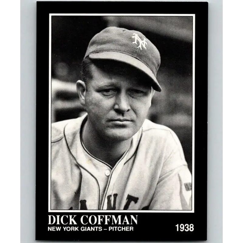 1991 Conlon Collection #321 Dick Coffman EX Excellent New York Giants Baseball Card - Baseball Card Single