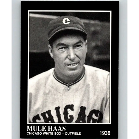1991 Conlon Collection #323 Mule Haas EX Excellent Chicago White Sox Baseball Card - Baseball Card Single