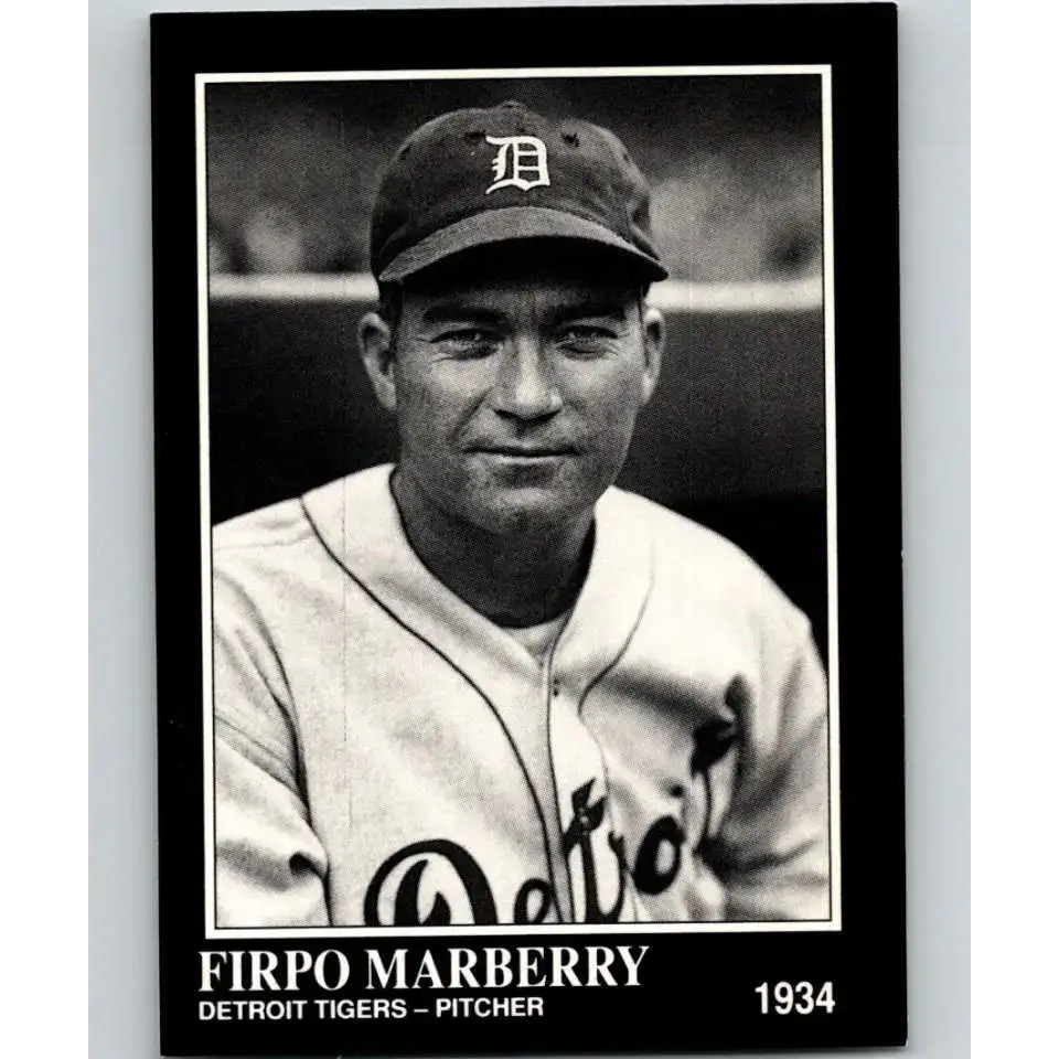 1991 Conlon Collection #326 Firpo Marberry EX Excellent Detroit Tigers Baseball Card - Baseball Card Single