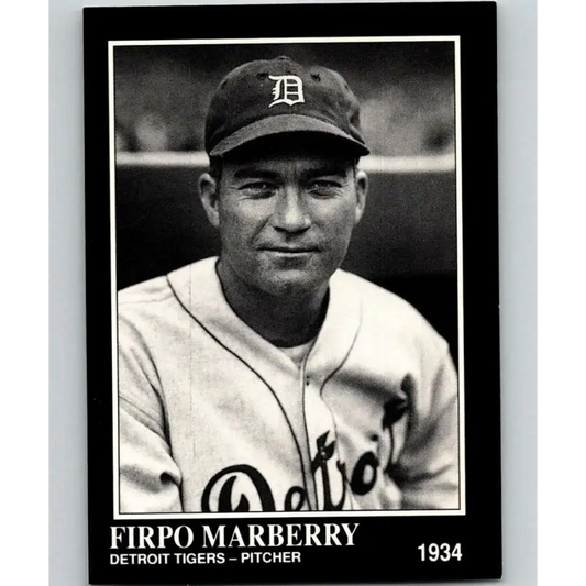 1991 Conlon Collection #326 Firpo Marberry EX Excellent Detroit Tigers Baseball Card - Baseball Card Single