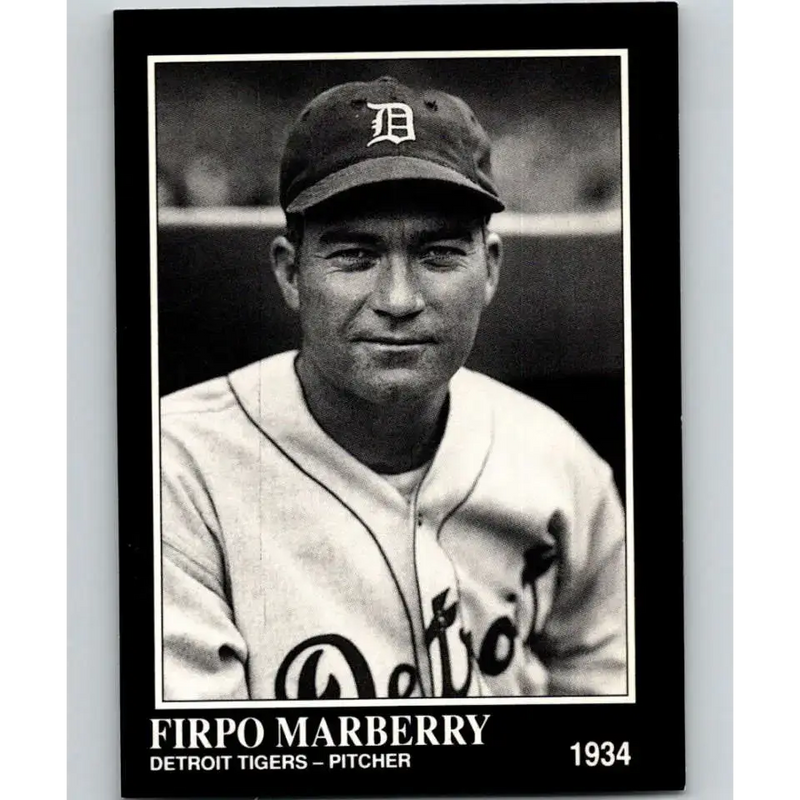 1991 Conlon Collection #326 Firpo Marberry EX Excellent Detroit Tigers Baseball Card - Baseball Card Single