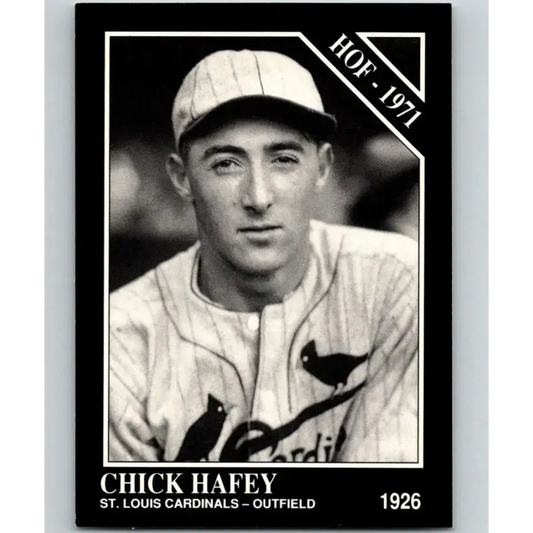 1991 Conlon Collection #33 Chick Hafey EX Excellent St. Louis Cardinals Baseball Card - Baseball Card Single