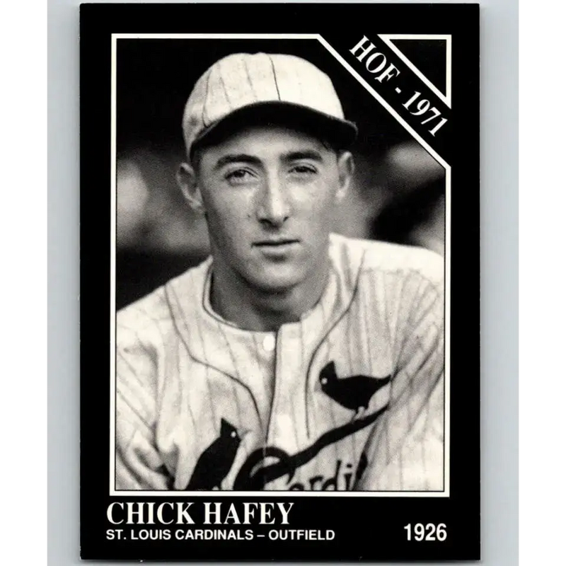 1991 Conlon Collection #33 Chick Hafey EX Excellent St. Louis Cardinals Baseball Card - Baseball Card Single