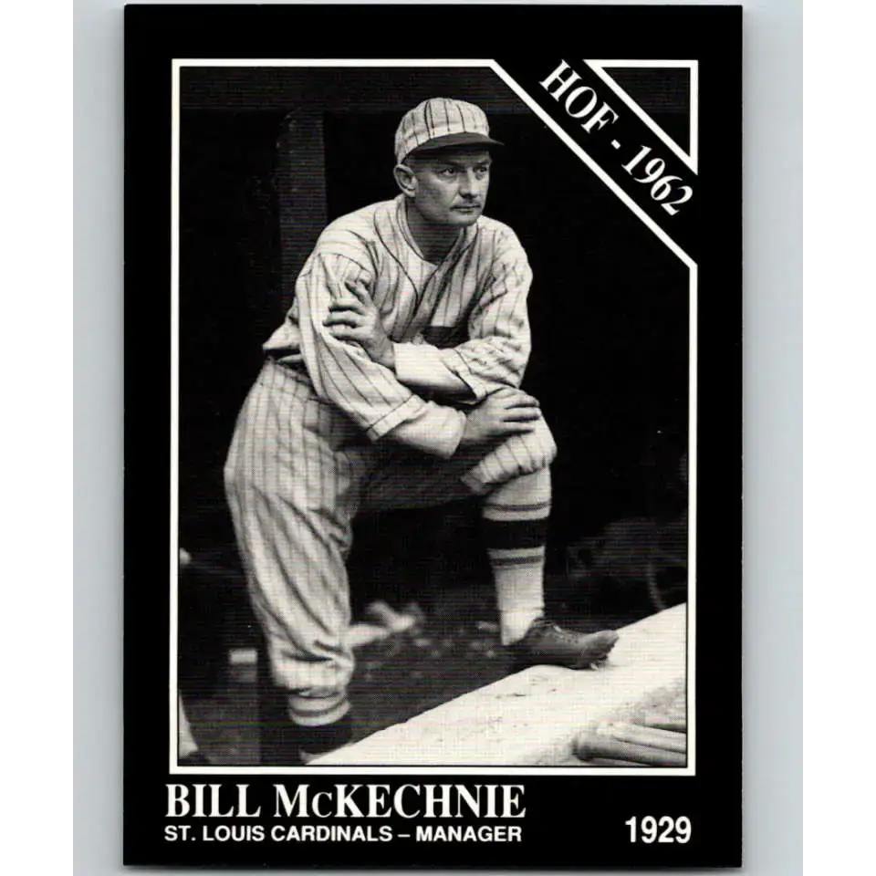 1991 Conlon Collection #34 Bill McKechnie EX Excellent St. Louis Cardinals Baseball Card - Baseball Card Single
