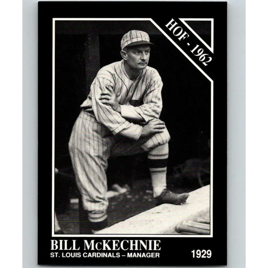 1991 Conlon Collection #34 Bill McKechnie EX Excellent St. Louis Cardinals Baseball Card - Baseball Card Single