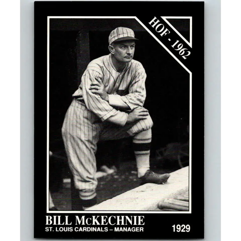 1991 Conlon Collection #34 Bill McKechnie EX Excellent St. Louis Cardinals Baseball Card - Baseball Card Single
