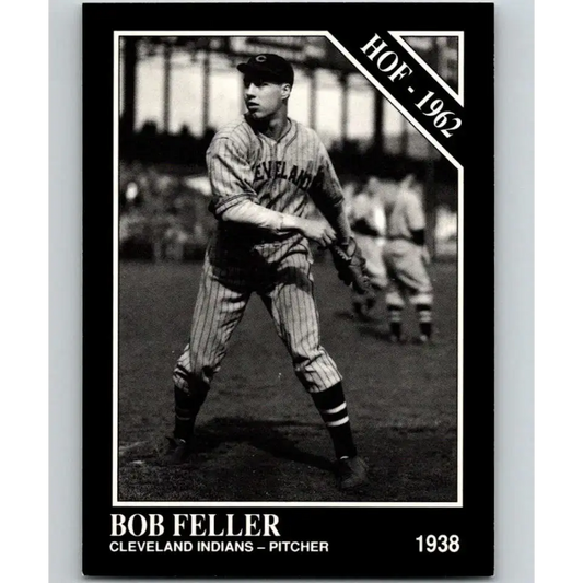1991 Conlon Collection #35 Bob Feller EX Excellent Cleveland Indians Baseball Card - Baseball Card Single