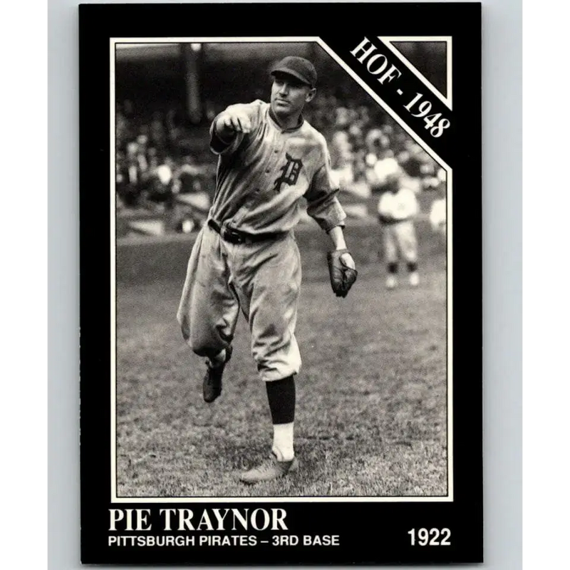 1991 Conlon Collection #36 Pie Traynor EX Excellent Pittsburgh Pirates Baseball Card - Baseball Card Single