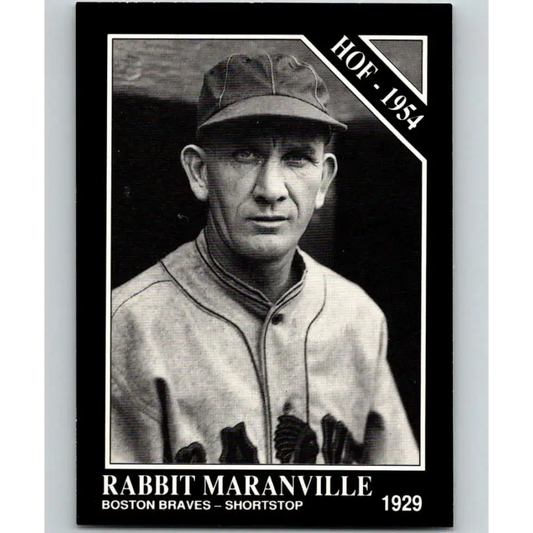 1991 Conlon Collection #4 Rabbit Maranville EX Excellent Boston Braves Baseball Card - Baseball Card Single