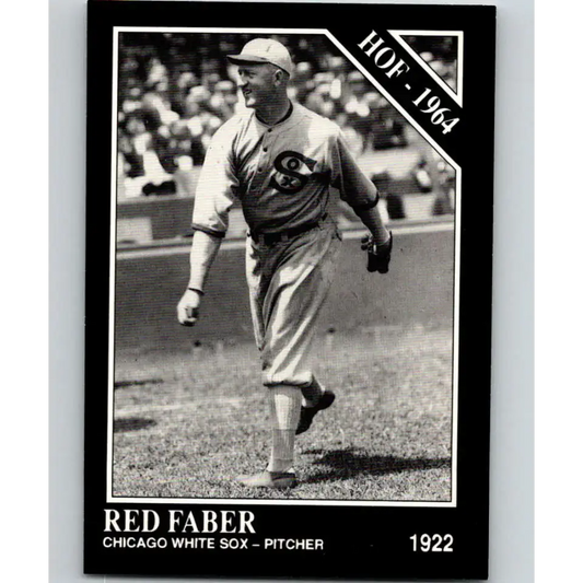 1991 Conlon Collection #41 Red Faber EX Excellent Chicago White Sox Baseball Card - Baseball Card Single
