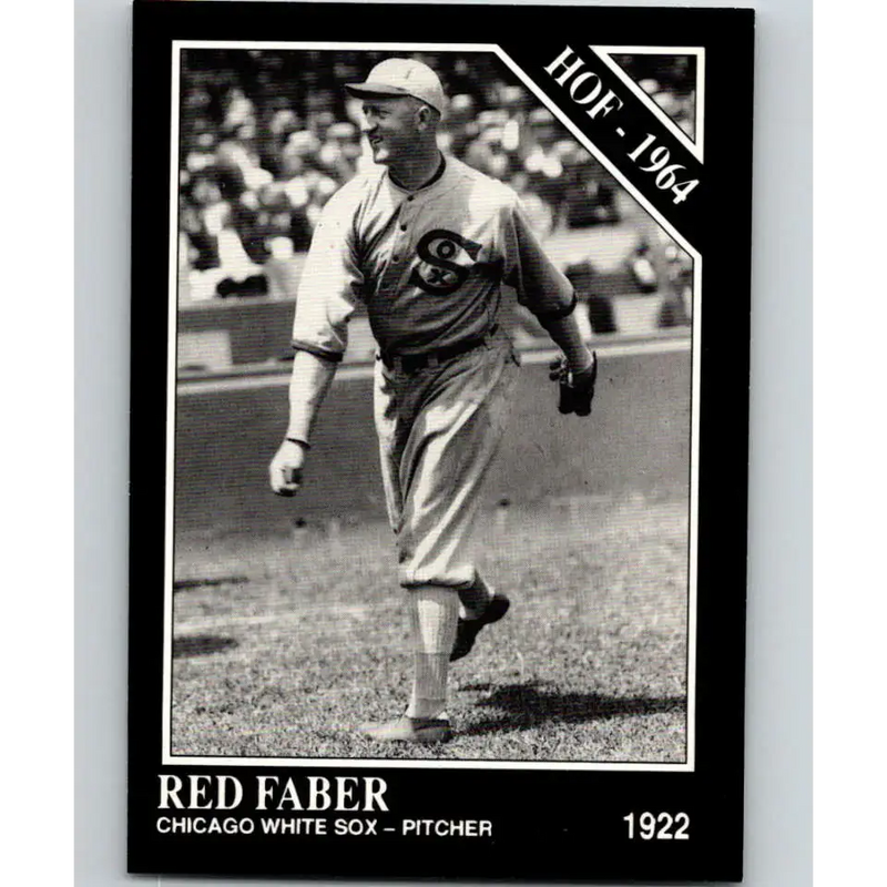 1991 Conlon Collection #41 Red Faber EX Excellent Chicago White Sox Baseball Card - Baseball Card Single