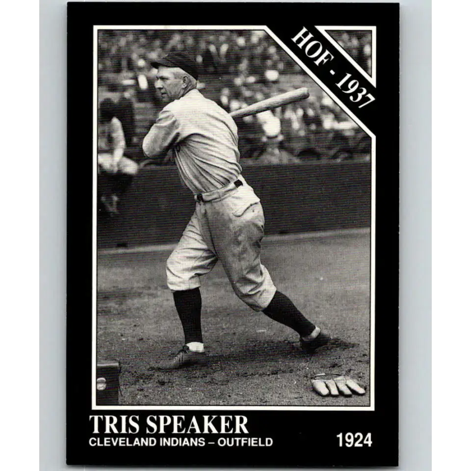 1991 Conlon Collection #44 Tris Speaker EX Excellent Cleveland Indians Baseball Card - Baseball Card Single