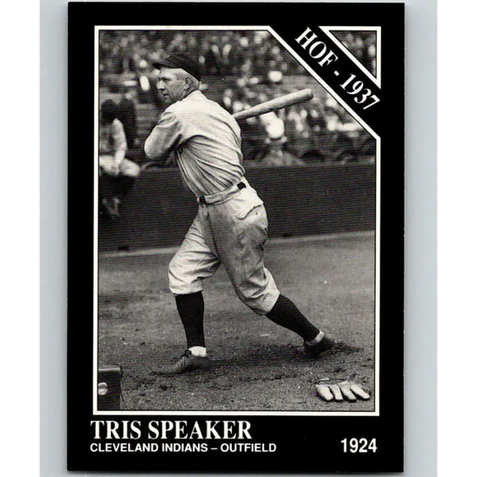 1991 Conlon Collection #44 Tris Speaker EX Excellent Cleveland Indians Baseball Card - Baseball Card Single