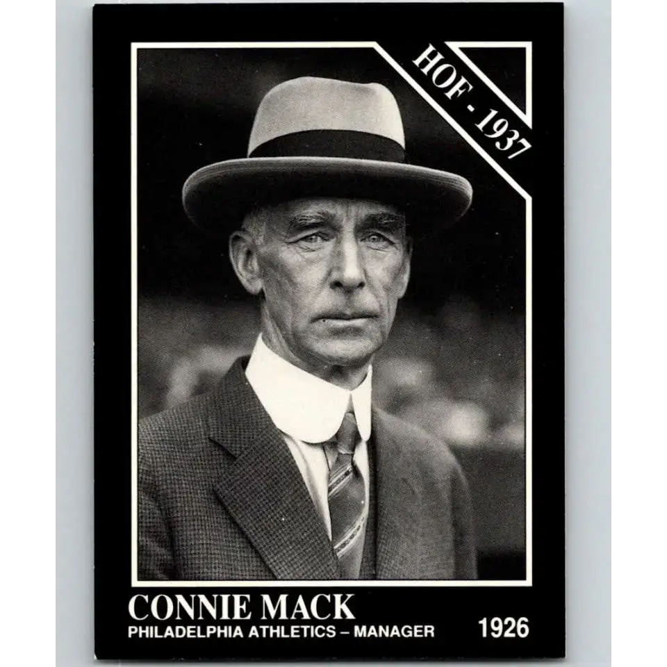 1991 Conlon Collection #45 Connie Mack EX Excellent Philadelphia Athletics Baseball Card - Baseball Card Single