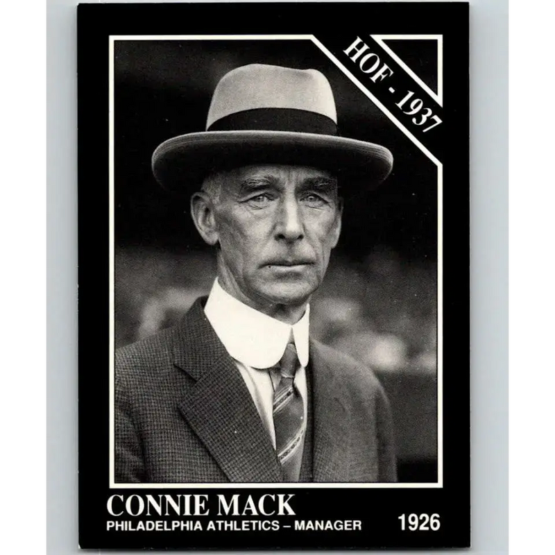 1991 Conlon Collection #45 Connie Mack EX Excellent Philadelphia Athletics Baseball Card - Baseball Card Single