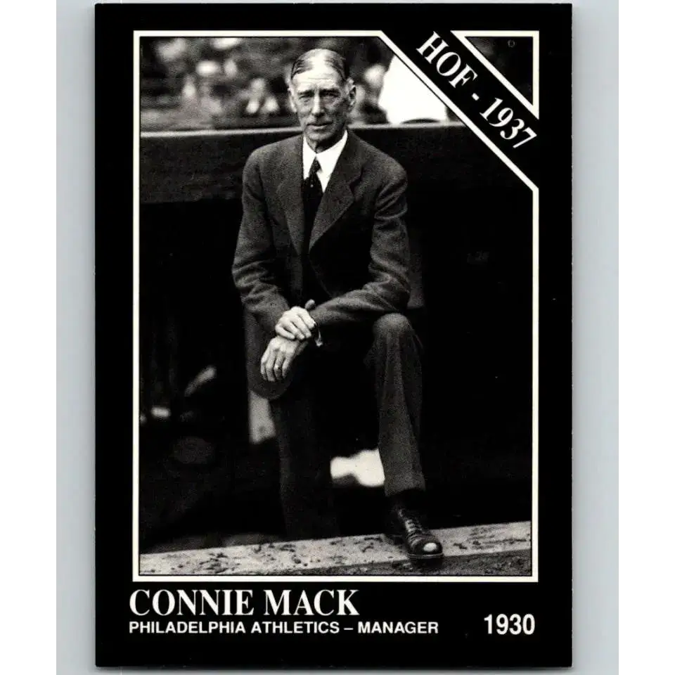 1991 Conlon Collection #46 Connie Mack EX Excellent Philadelphia Athletics Baseball Card - Baseball Card Single