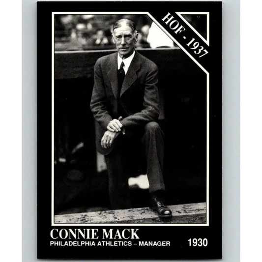 1991 Conlon Collection #46 Connie Mack EX Excellent Philadelphia Athletics Baseball Card - Baseball Card Single